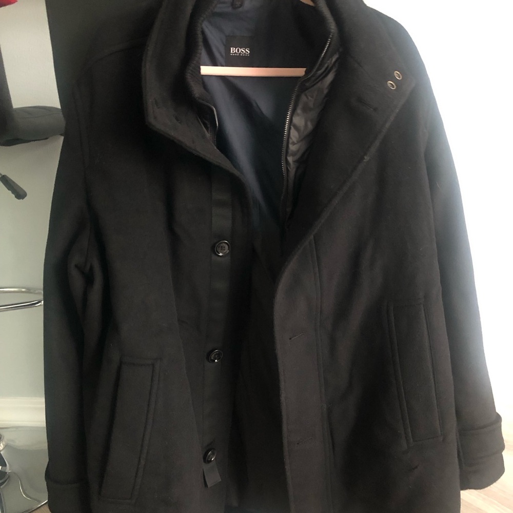 HUGO BOSS XL PEACOAT Elegant Black Jacket